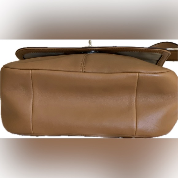 Coach Color block Tan and Orange Crossbody Bag NWT - Picture 12 of 16